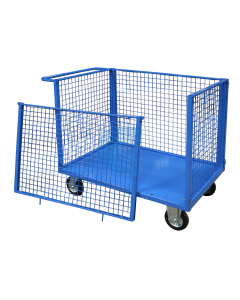 Carrello Contenitore Medio con 4 Sponde in Rete 1 SFILABILE